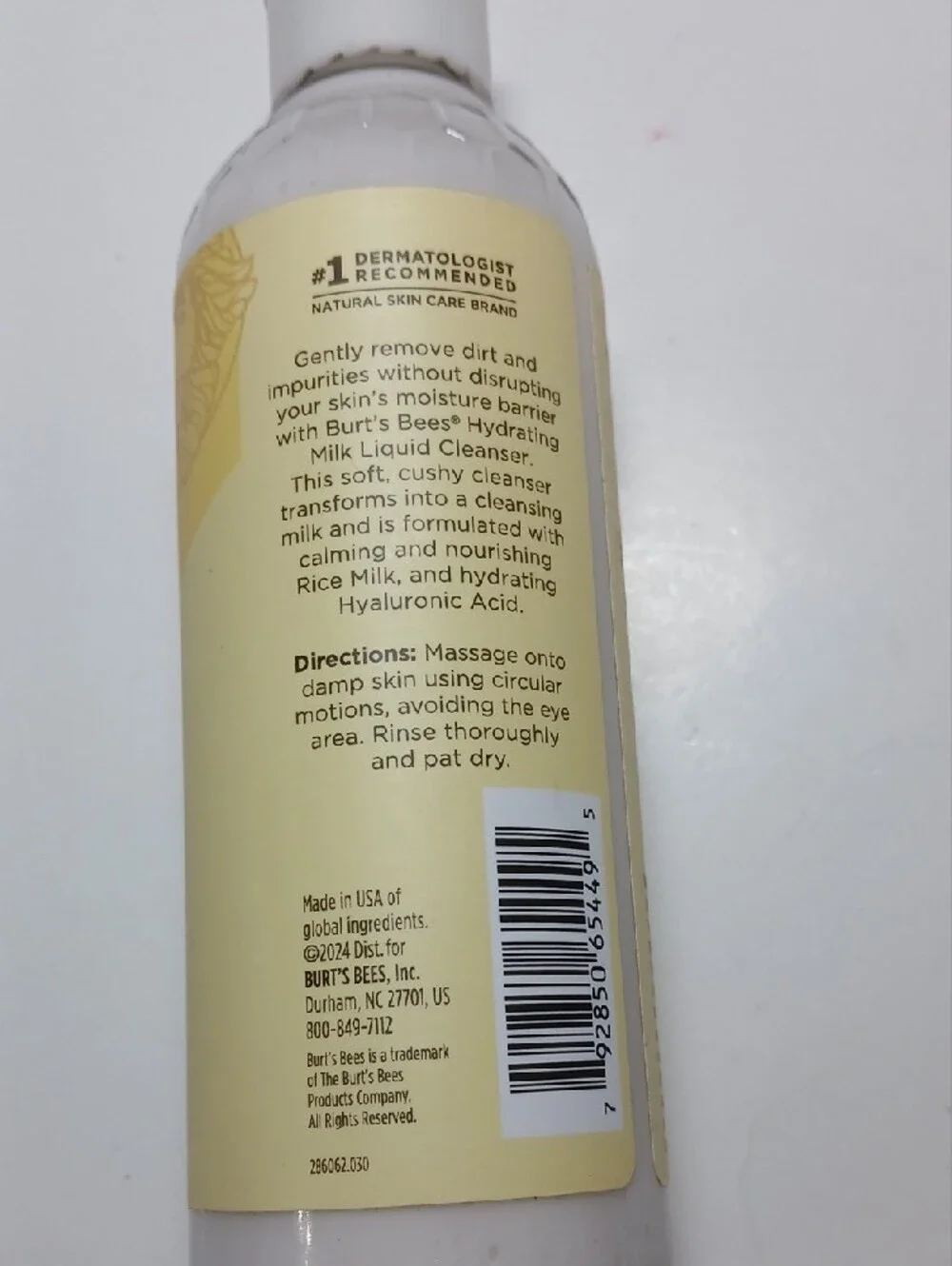 Burt's Bees Hydrating Milk Liquid Cleanser - 8 Fl Oz